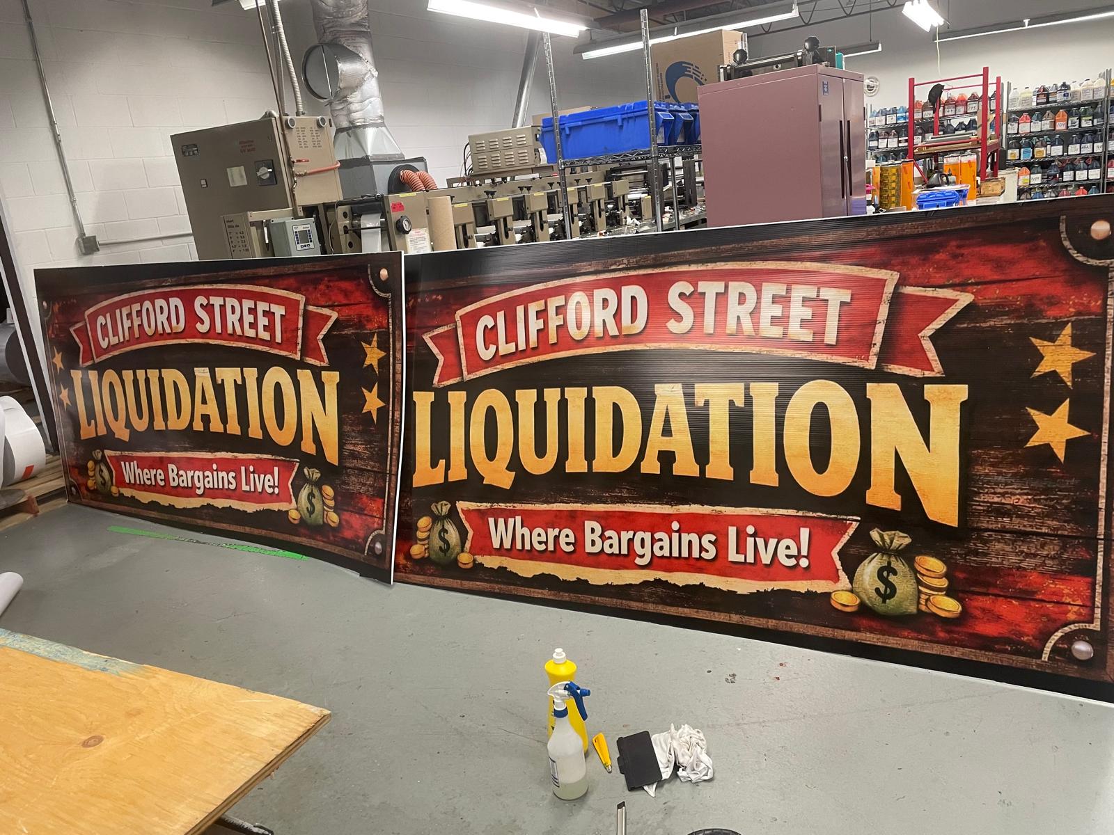 Full color coroplast sign